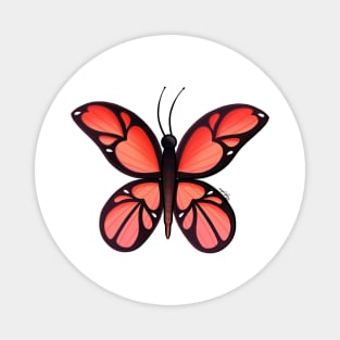 Butterfly Red Magnet